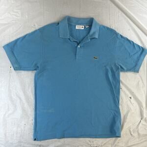 Lacoste Polo Shirt Classic Fit Men’s Medium FR 4 Blue Short Sleeve